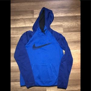 Blue Nike hoodie, size medium